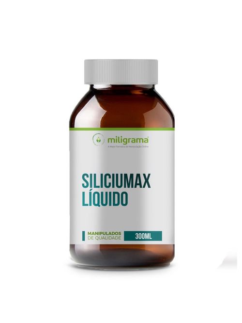 SiliciuMax Silício Orgânico MMST Líquido 300ml Miligrama Cabelo Pele e Unha