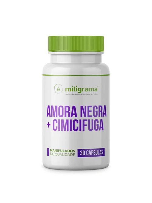 Amora Negra 500mg + Cimicifuga 80mg 30 Cápsulas Miligrama