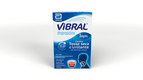 Vibral 3mg Sabor Framboesa Xarope - 120ml