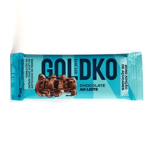 Chocolate ao Leite Zero Açúcar e Glúten Goldko - 20g