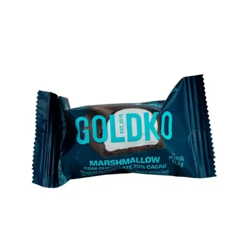 Bombom Marshmallow Chocolate Cacau Zero Açúcar Goldko - 15g