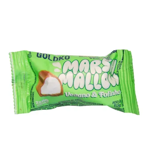 Bombom Marshmallow Vegano Zero Açúcar Goldko - 15g