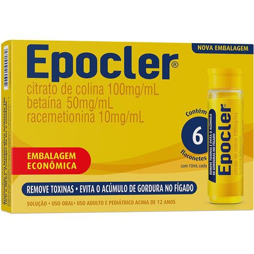Tratamento Digestivo Epocler Caixa 6 Flaconetes 10ml Cada