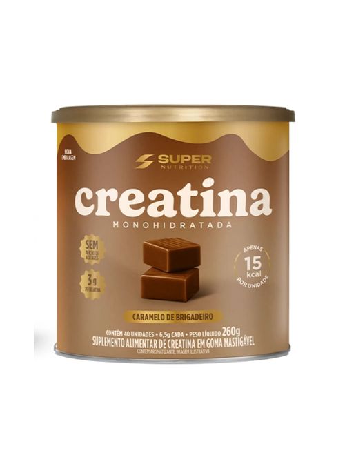 Creatina Caramelo Brigadeiro 260g Super Nutrition