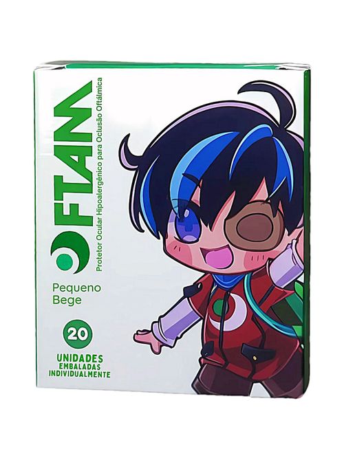 Protetor Ocular Oftam Bege Tam P 20 unidades