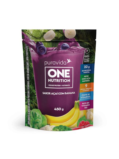 Suplemento Proteico One Nutrition Uva e Maçã 450g Puravida
