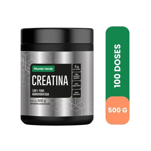 Creatina Monohidratada 100% Pura 500g Mundo Verde