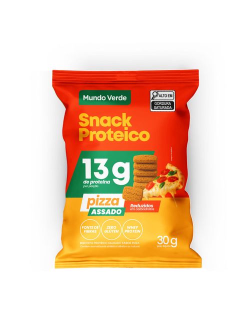 Snack Proteico Pizza Low Carb Whey 30g Mundo Verde