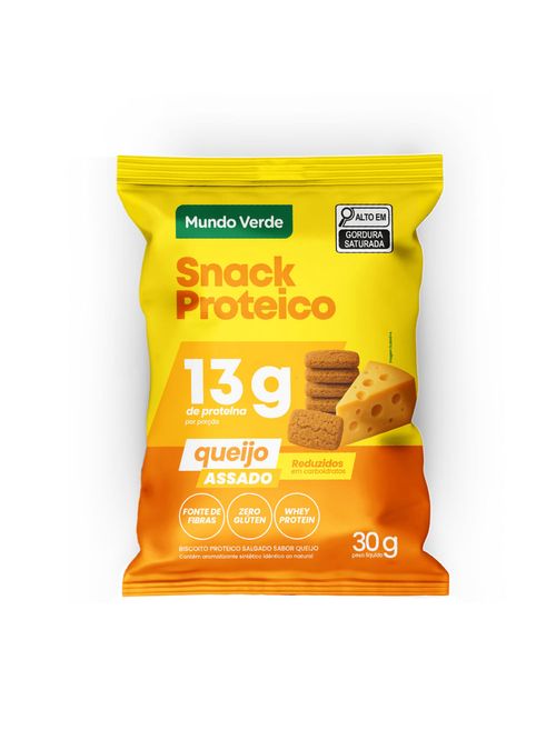 Snack Proteico Queijo Whey Protein 30g Mundo Verde