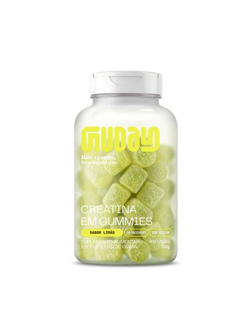 Creatina em Gomas Limão 60 Unidades Guday