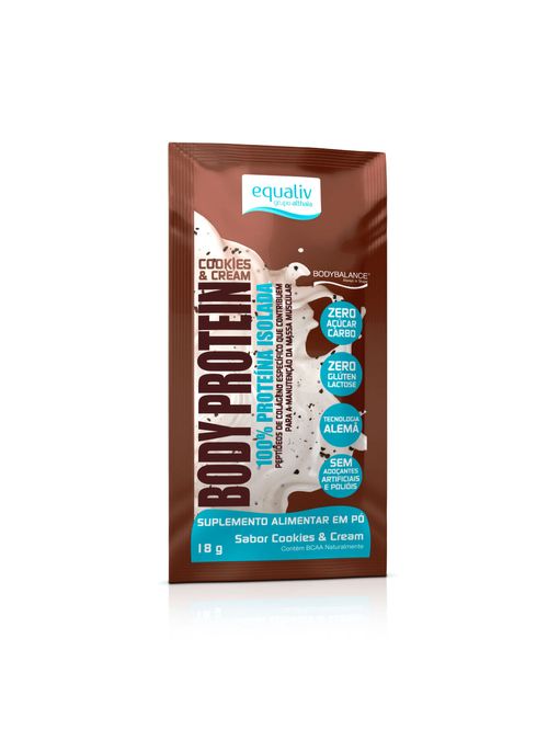 Body Protein Cookies & Cream 18g Sachê Equaliv