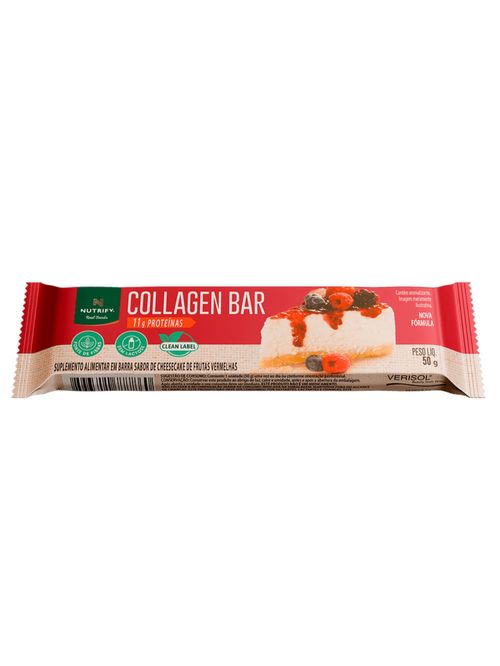 Collagen Bar Cheesecake de Frutas Vermelhas Nutrify 50g