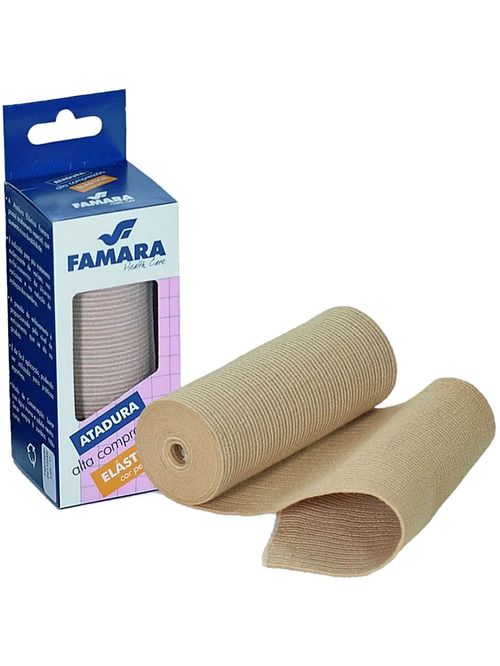 Atadura Elástica Famara Alta Compressão 10cmx1.30m - unidade