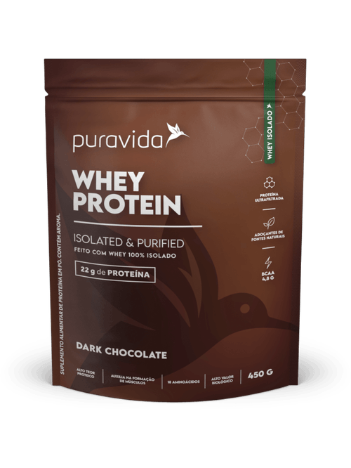 Whey Protein 100% Iso Dark Choco Puravida 450g