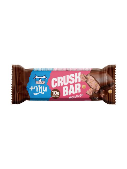Barra de Proteína Crush Bar 2.0 Morango 35g Mais Mu