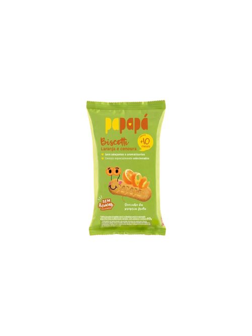 Biscoito Infantil Biscotti Laranja e Cenoura 60g Papapá