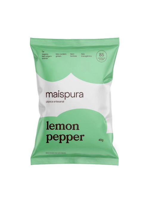 Pipoca Lemon Pepper Artesanal 40g Mais Pura
