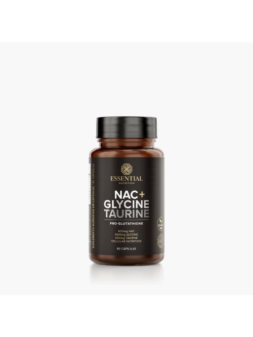NAC Glycine Taurine 90 Cápsulas Essential Nutrition