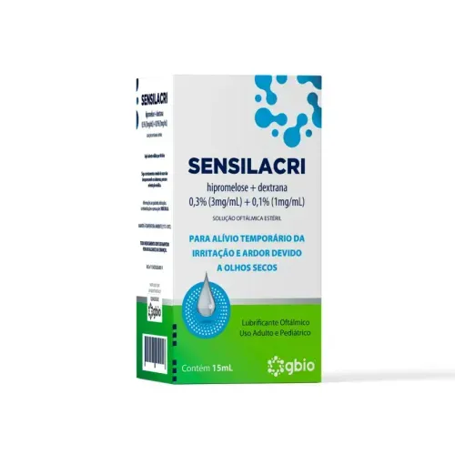 Sensilacri Solução Oftálmica Gbio - 15ml