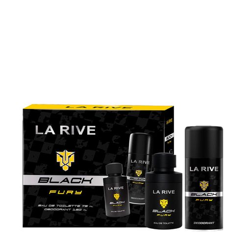 Kit Perfume Masculino La Rive Black Fury EDT 75ml + Desodorante 150ml