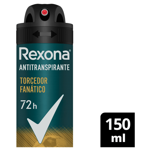 Desodorante Antitranspirante Aerossol Men Torcedor Fanático 150ml Cítricos e Lavanda Rexona