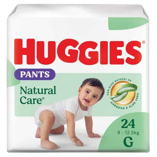 Fralda Huggies Pants Premium Natural Care 24 Unidades G