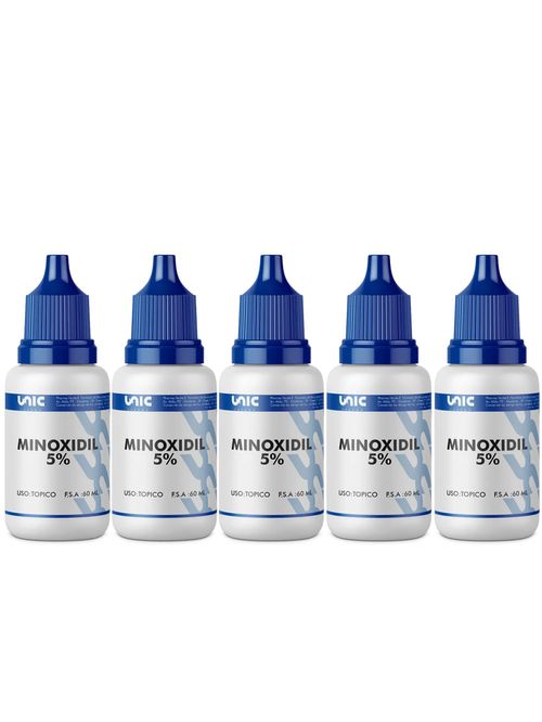 Kit 5 frascos de Minoxidil 60ml