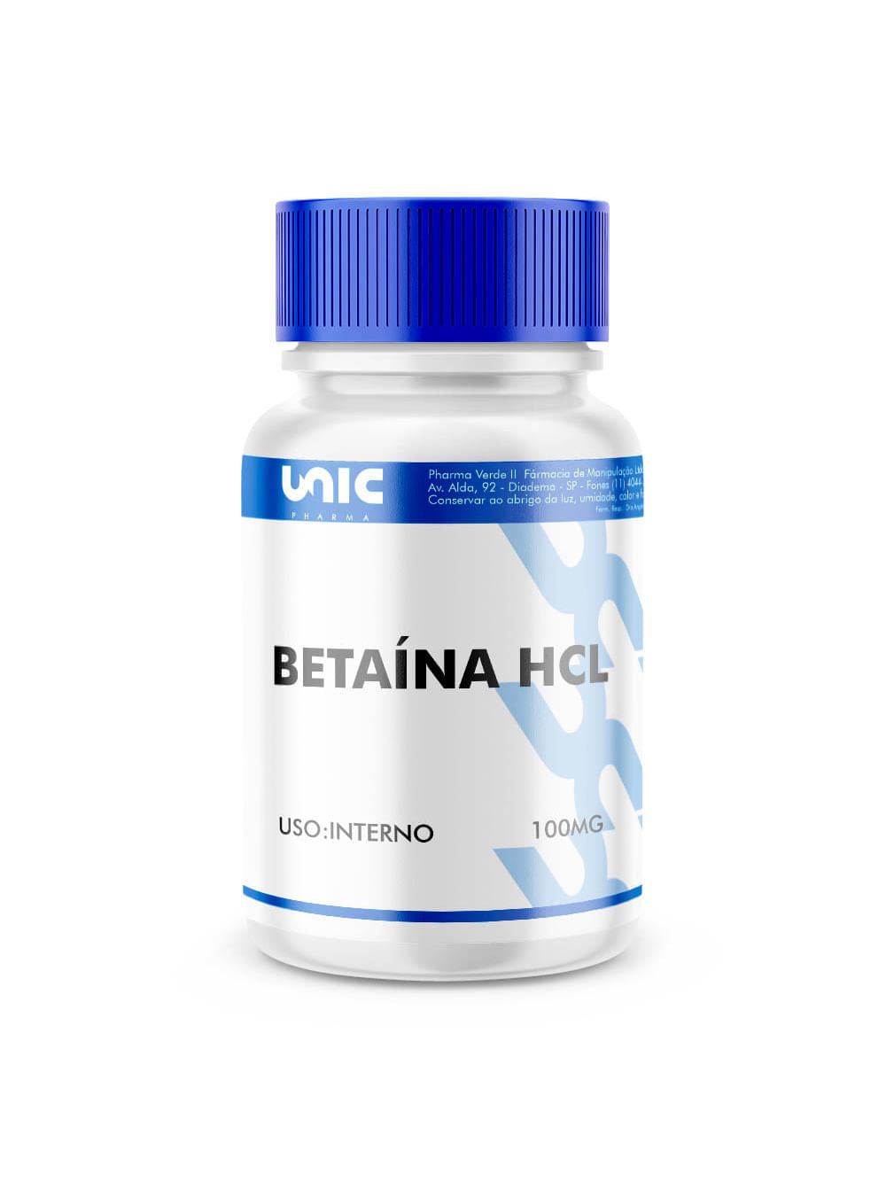 Encontraproduto.com.br - Betaína Hcl 100Mg - 60 Cápsulas