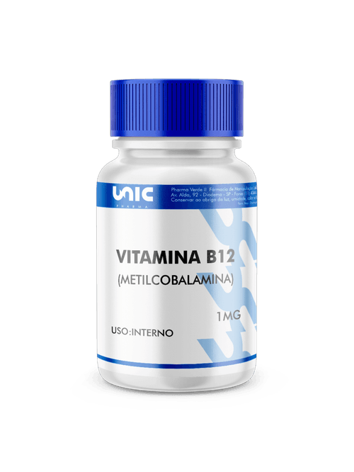 Vitamina B12 (Metilcobalamina) – 1mg 120 Cápsulas