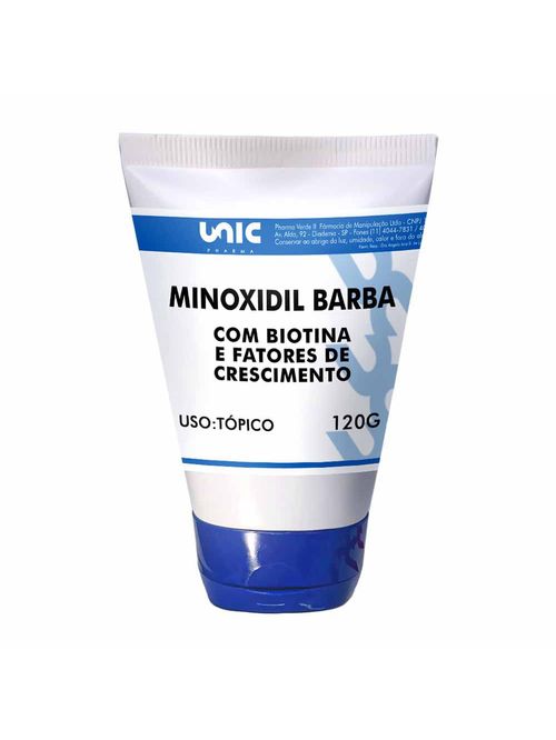 Minoxidil 5% Para Barba com biotina mais fatores de crescimento 120g