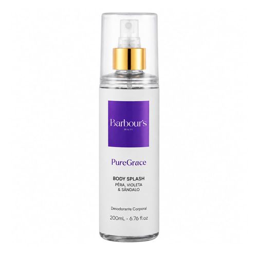 Body Splash Feminino Pure Grace Floral Amadeirado 200ml Barbour's Beauty