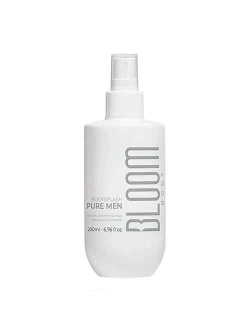 Body Splash Masculino Bloom Body Pure Man 200ml Amadeirado e Cítrico
