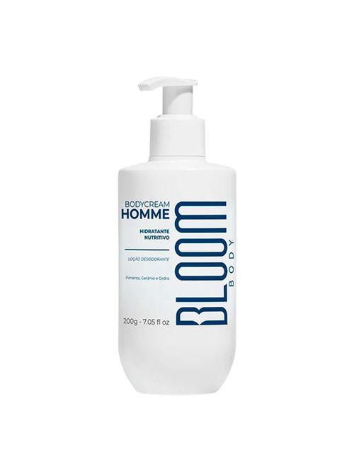 Hidratante Corporal Masculino Bloom Body Cream Homme 200g Amadeirado e Picante