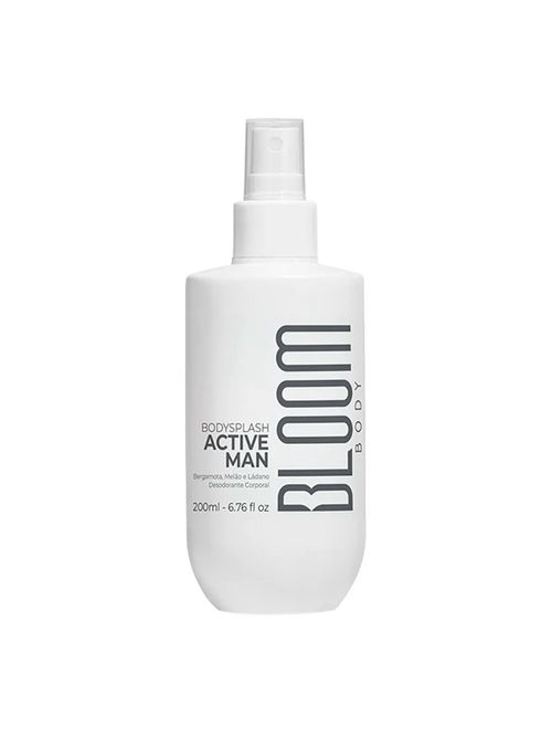 Body Splash Masculino Active Man 200ml Cítrico Amadeirado Bloom Body