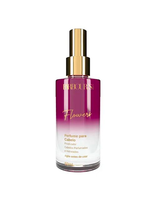Perfume para Cabelo Flower Brilho e Proteção Térmica 60ml Barbour's Beauty