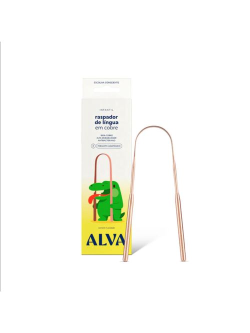 Raspador de Língua de Cobre Infantil Alva