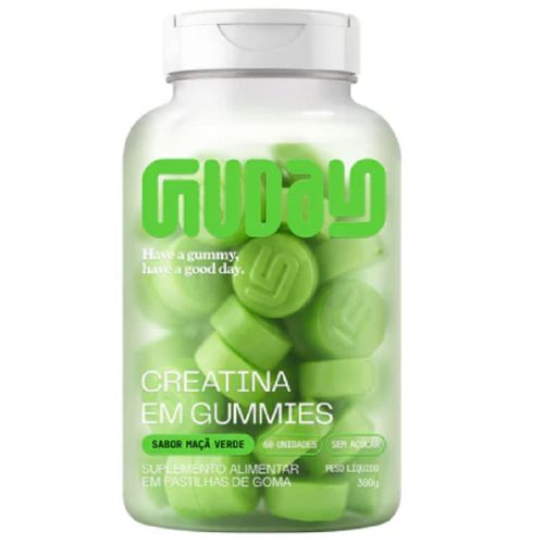 Creatina Gummy Maça Verde Guday 60Gomas