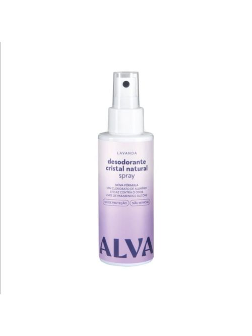 Desodorante Cristal Natural Spray Lavanda Alva 120g