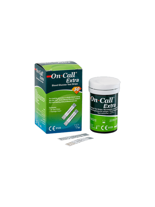 50 Tiras de Glicose On Call Extra Mobile