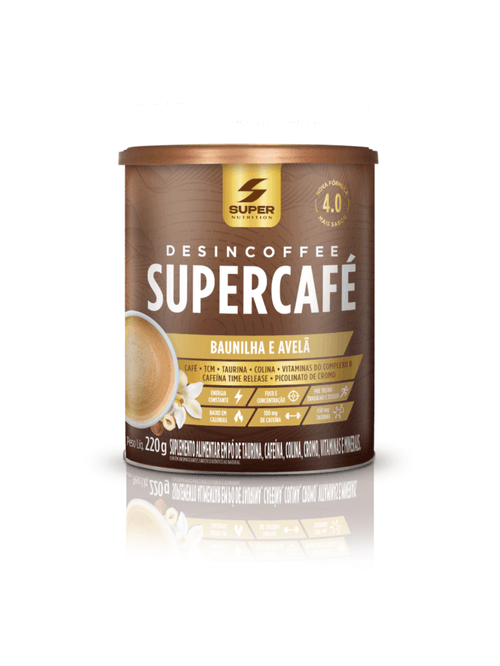 Supercafé Baunilha com Avelã Super Nutrition 220g