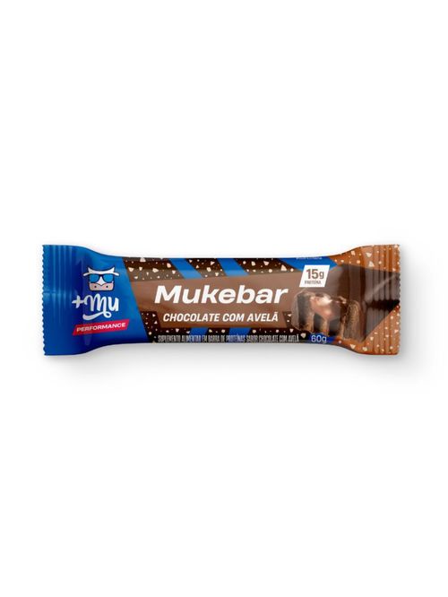 Mukebar Chocolate com Avelã Mais Mu Performance 60g