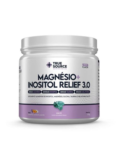 Magnésio + Inositol Relief 3.0 Camomila e Lavanda True Source 350g