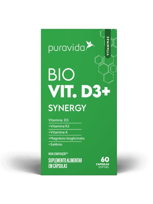 Vitamina D3 Sinergy Puravida 60caps