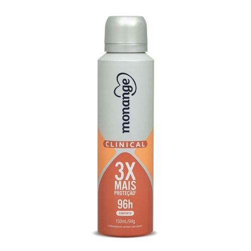 Desodorante Antitranspirante Clinical Conforto Feminino 150ml  - Monange