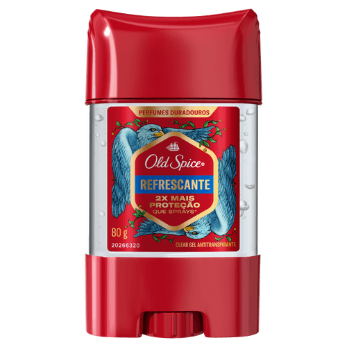 Antitranspirante Gel Old Spice Clear Refrescante - 80g