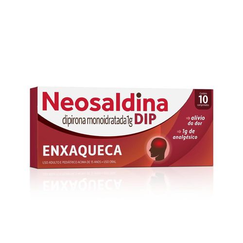 Analgésico Neosaldina Dip 1g Dipirona Blister 10 drágeas