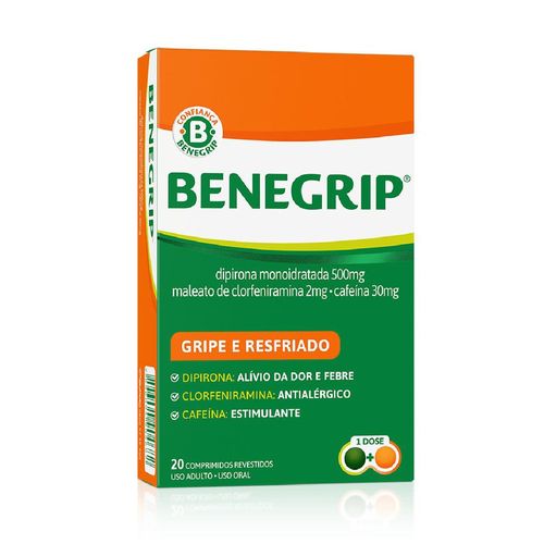 Antigripal Benegrip Caixa 20 Comprimidos