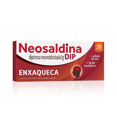Analgésico Neosaldina Dip 1g Dipirona - 20 Drágeas