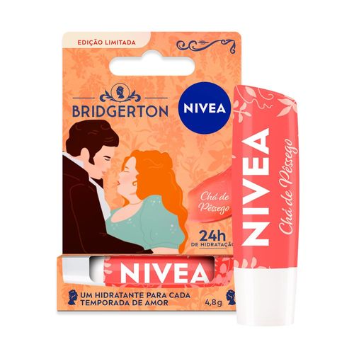 Hidratante Labial Chá de Pêssego Bridgerton Nivea - 4,8g