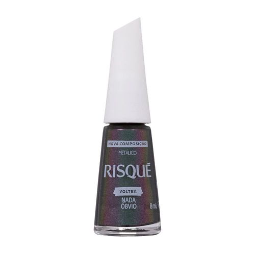 Esmalte Cinza Risqué Nada Óbvio Metálico - 8ml